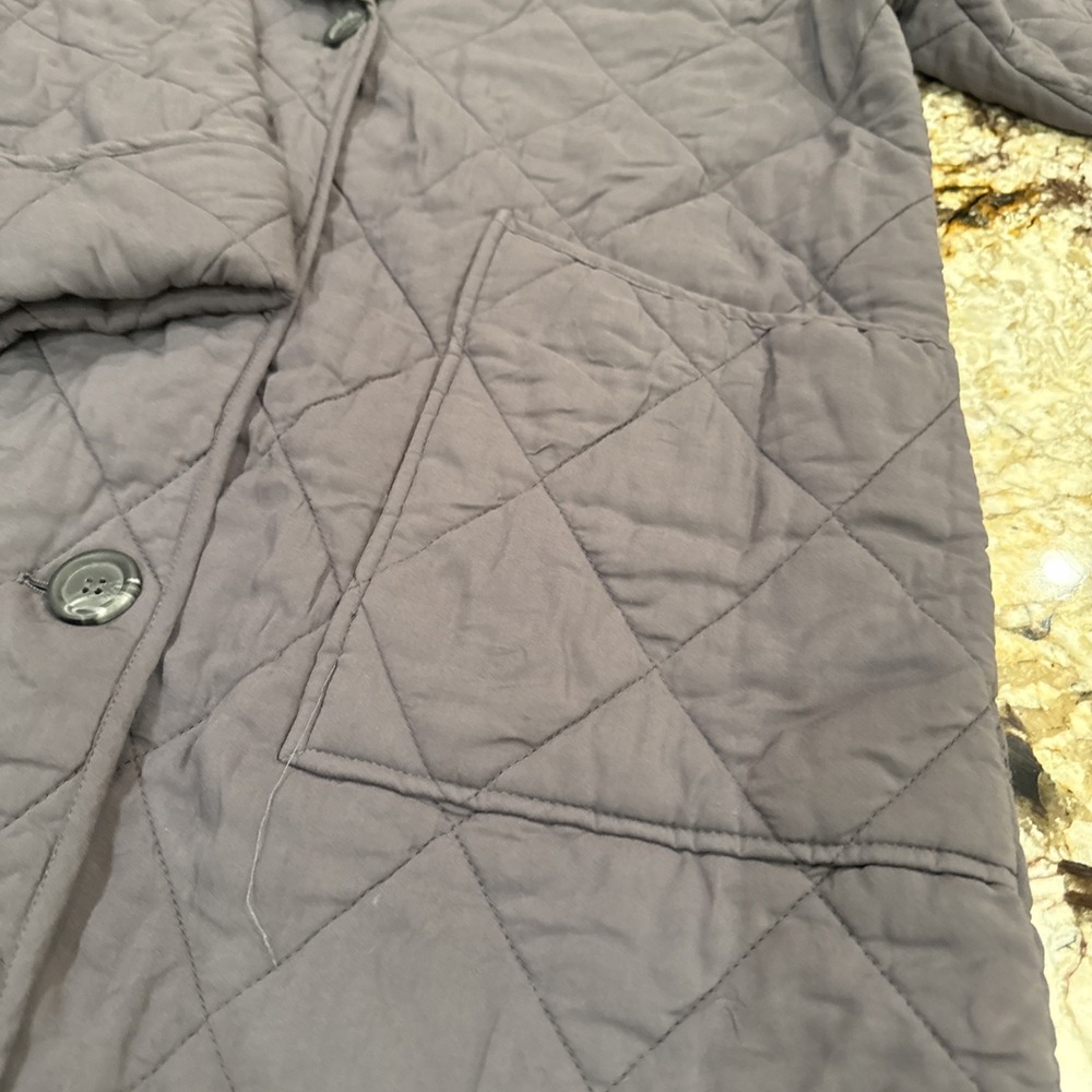 Free People Women's XS Oversized Gray Quilted Happy Day Dreamer Jacket - Picture 12 of 13